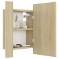 vidaXL LED-Bad-Spiegelschrank Sonoma-Eiche 40x12x45 cm Acryl vidaXL LED-Bad-Spiegelschrank Sonoma-Eiche 40x12x45 cm Acryl