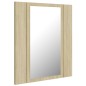 vidaXL LED-Bad-Spiegelschrank Sonoma-Eiche 40x12x45 cm Acryl vidaXL LED-Bad-Spiegelschrank Sonoma-Eiche 40x12x45 cm Acryl