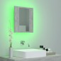vidaXL LED-Bad-Spiegelschrank Betongrau 40x12x45 cm Acryl vidaXL LED-Bad-Spiegelschrank Betongrau 40x12x45 cm Acryl