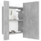 vidaXL LED-Bad-Spiegelschrank Betongrau 40x12x45 cm Acryl vidaXL LED-Bad-Spiegelschrank Betongrau 40x12x45 cm Acryl