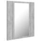 vidaXL LED-Bad-Spiegelschrank Betongrau 40x12x45 cm Acryl vidaXL LED-Bad-Spiegelschrank Betongrau 40x12x45 cm Acryl