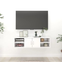 vidaXL Wandregal Weiß 102x30x29 cm Holzwerkstoff