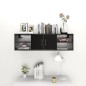 vidaXL Wandregal Schwarz 102x30x29 cm Holzwerkstoff vidaXL Wandregal Schwarz 102x30x29 cm Holzwerkstoff