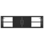 vidaXL Wandregal Schwarz 102x30x29 cm Holzwerkstoff vidaXL Wandregal Schwarz 102x30x29 cm Holzwerkstoff