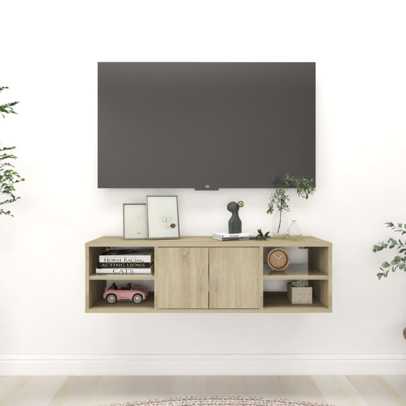 vidaXL Wandregal Sonoma-Eiche 102x30x29 cm Holzwerkstoff vidaXL Wandregal Sonoma-Eiche 102x30x29 cm Holzwerkstoff