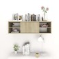 vidaXL Wandregal Sonoma-Eiche 102x30x29 cm Holzwerkstoff vidaXL Wandregal Sonoma-Eiche 102x30x29 cm Holzwerkstoff