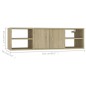 vidaXL Wandregal Sonoma-Eiche 102x30x29 cm Holzwerkstoff vidaXL Wandregal Sonoma-Eiche 102x30x29 cm Holzwerkstoff