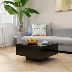 vidaXL Couchtisch Schwarz 60x60x31,5 cm Holzwerkstoff