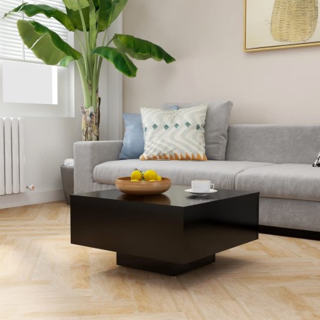 vidaXL Couchtisch Schwarz 60x60x31,5 cm Holzwerkstoff