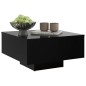 vidaXL Couchtisch Schwarz 60x60x31,5 cm Holzwerkstoff