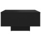 vidaXL Couchtisch Schwarz 60x60x31,5 cm Holzwerkstoff