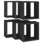 vidaXL Würfelregale 6 Stk. Schwarz 30x15x30 cm vidaXL Würfelregale 6 Stk. Schwarz 30x15x30 cm