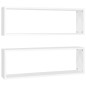 vidaXL Würfelregale 2 Stk. Weiß 80x15x26,5 cm Holzwerkstoff vidaXL Würfelregale 2 Stk. Weiß 80x15x26,5 cm Holzwerkstoff