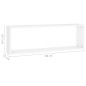 vidaXL Würfelregale 4 Stk. Weiß 80x15x26,5 cm Holzwerkstoff vidaXL Würfelregale 4 Stk. Weiß 80x15x26,5 cm Holzwerkstoff