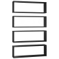 vidaXL Würfelregale 4 Stk. Schwarz 80x15x26,5 cm Holzwerkstoff vidaXL Würfelregale 4 Stk. Schwarz 80x15x26,5 cm Holzwerkstoff