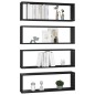 vidaXL Würfelregale 4 Stk. Schwarz 80x15x26,5 cm Holzwerkstoff vidaXL Würfelregale 4 Stk. Schwarz 80x15x26,5 cm Holzwerkstoff