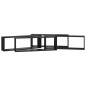 vidaXL Würfelregale 4 Stk. Schwarz 80x15x26,5 cm Holzwerkstoff vidaXL Würfelregale 4 Stk. Schwarz 80x15x26,5 cm Holzwerkstoff