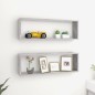 vidaXL Würfelregale 2 Stk. Betongrau 80x15x26,5 cm Holzwerkstoff vidaXL Würfelregale 2 Stk. Betongrau 80x15x26,5 cm Holzwerkstoff