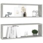 vidaXL Würfelregale 2 Stk. Betongrau 80x15x26,5 cm Holzwerkstoff vidaXL Würfelregale 2 Stk. Betongrau 80x15x26,5 cm Holzwerkstoff