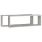 vidaXL Würfelregale 2 Stk. Betongrau 80x15x26,5 cm Holzwerkstoff vidaXL Würfelregale 2 Stk. Betongrau 80x15x26,5 cm Holzwerkstoff