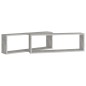 vidaXL Würfelregale 2 Stk. Betongrau 80x15x26,5 cm Holzwerkstoff vidaXL Würfelregale 2 Stk. Betongrau 80x15x26,5 cm Holzwerkstoff