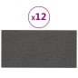 vidaXL Wandpaneele 12 Stk. Dunkelgrau 60x30 cm Stoff 2,16 m² vidaXL Wandpaneele 12 Stk. Dunkelgrau 60x30 cm Stoff 2,16 m²