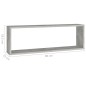 vidaXL Würfelregale 2 Stk. Betongrau 80x15x26,5 cm Holzwerkstoff vidaXL Würfelregale 2 Stk. Betongrau 80x15x26,5 cm Holzwerkstoff