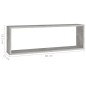vidaXL Würfelregale 4 Stk. Betongrau 80x15x26,5 cm Holzwerkstoff vidaXL Würfelregale 4 Stk. Betongrau 80x15x26,5 cm Holzwerkstoff
