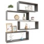 vidaXL Würfelregale 4 Stk. Hochglanz-Grau 60x15x23 cm Holzwerkstoff vidaXL Würfelregale 4 Stk. Hochglanz-Grau 60x15x23 cm Holzwerkstoff