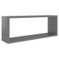 vidaXL Würfelregale 4 Stk. Hochglanz-Grau 60x15x23 cm Holzwerkstoff vidaXL Würfelregale 4 Stk. Hochglanz-Grau 60x15x23 cm Holzwerkstoff