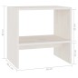 vidaXL Nachttisch Weiß 40x30,5x40 cm Kiefer Massivholz vidaXL Nachttisch Weiß 40x30,5x40 cm Kiefer Massivholz