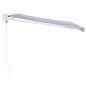 vidaXL Markise Einziehbar Blau und Weiß 3,5x2,5 m Stoff und Aluminium vidaXL Markise Einziehbar Blau und Weiß 3,5x2,5 m Stoff und Aluminium