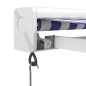 vidaXL Markise Einziehbar Blau und Weiß 3,5x2,5 m Stoff und Aluminium vidaXL Markise Einziehbar Blau und Weiß 3,5x2,5 m Stoff und Aluminium