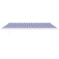 vidaXL Markise Einziehbar Blau und Weiß 5x3 m Stoff und Aluminium vidaXL Markise Einziehbar Blau und Weiß 5x3 m Stoff und Aluminium