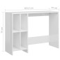 vidaXL Computertisch Hochglanz-Weiß 102,5x35x75 cm Holzwerkstoff vidaXL Computertisch Hochglanz-Weiß 102,5x35x75 cm Holzwerkstoff