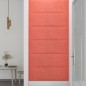 vidaXL Wandpaneele 12 Stk. Rosa 90x30 cm Samt 3,24 m² vidaXL Wandpaneele 12 Stk. Rosa 90x30 cm Samt 3,24 m²