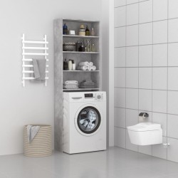 vidaXL Waschmaschinenschrank Betongrau 64x24x190 cm
