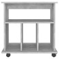 vidaXL Rollschrank Betongrau 60x45x60 cm Holzwerkstoff vidaXL Rollschrank Betongrau 60x45x60 cm Holzwerkstoff
