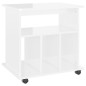 vidaXL Rollschrank Hochglanz-Weiß 60x45x60 cm Holzwerkstoff vidaXL Rollschrank Hochglanz-Weiß 60x45x60 cm Holzwerkstoff
