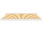 vidaXL Markise Einziehbar Gelb und Weiß 3,5x2,5 m Stoff und Aluminium vidaXL Markise Einziehbar Gelb und Weiß 3,5x2,5 m Stoff und Aluminium