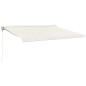 vidaXL Markise Einziehbar Creme 3,5x2,5 m Stoff und Aluminium vidaXL Markise Einziehbar Creme 3,5x2,5 m Stoff und Aluminium