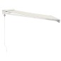 vidaXL Markise Einziehbar Creme 3,5x2,5 m Stoff und Aluminium vidaXL Markise Einziehbar Creme 3,5x2,5 m Stoff und Aluminium