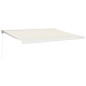 vidaXL Markise Einziehbar Creme 4x3 m Stoff und Aluminium vidaXL Markise Einziehbar Creme 4x3 m Stoff und Aluminium