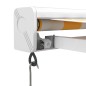 vidaXL Markise Einziehbar Gelb und Weiß 5x3 m Stoff und Aluminium vidaXL Markise Einziehbar Gelb und Weiß 5x3 m Stoff und Aluminium