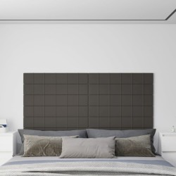 Wandpaneele 12 Stk. Dunkelgrau 90x15 cm Samt 1,62 m²
