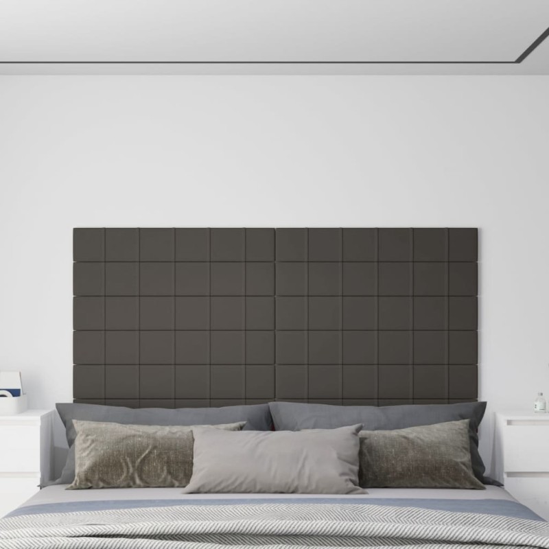Wandpaneele 12 Stk. Dunkelgrau 90x15 cm Samt 1,62 m² Wandpaneele 12 Stk. Dunkelgrau 90x15 cm Samt 1,62 m²