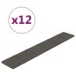 Wandpaneele 12 Stk. Dunkelgrau 90x15 cm Samt 1,62 m² Wandpaneele 12 Stk. Dunkelgrau 90x15 cm Samt 1,62 m²