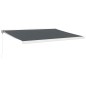 vidaXL Markise Einziehbar Anthrazit 4,5x3 m Stoff und Aluminium vidaXL Markise Einziehbar Anthrazit 4,5x3 m Stoff und Aluminium
