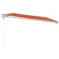 vidaXL Markise Einziehbar Orange und Braun 4x3 m Stoff und Aluminium vidaXL Markise Einziehbar Orange und Braun 4x3 m Stoff und Aluminium