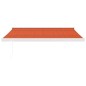 vidaXL Markise Einziehbar Orange und Braun 3,5x2,5 m Stoff & Aluminium vidaXL Markise Einziehbar Orange und Braun 3,5x2,5 m Stoff & Aluminium